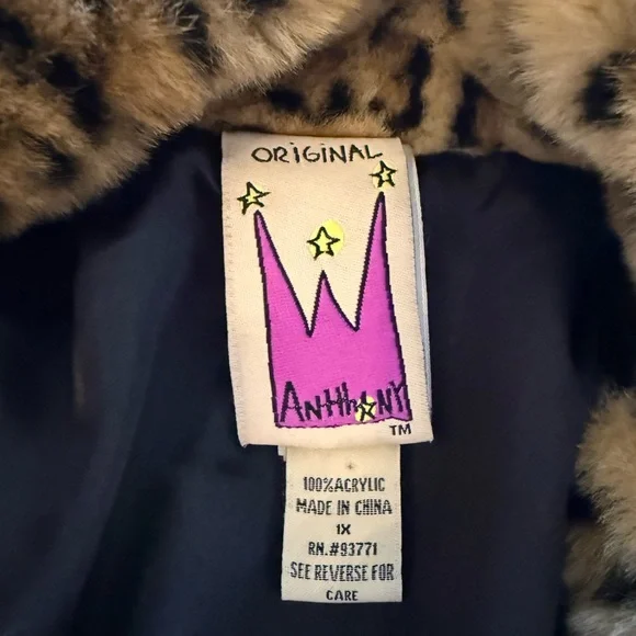 vintage leopard print fur jacket oversized womens retro animal print jacket